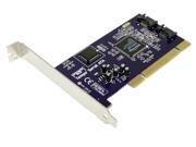 Only $64.99 for Internal Connectors: 2 x SATA 150 Transfer Rate: Up to 1.5Gb/s Operating Systems Supported: Power Mac G3 (Blue & White)(1) and Power Mac G4 Power Mac G5 (with PCI or PCI-X slots) Mac OS X Version 10.5 10.4 or 10.3 Mac OS 9 Features: Bus Mastering off-loads data I/O handling from CPU Complete 32-bit CRC error checking for all bits transmitted (command data and status) offers enhanced data protection for high-speed Serial ATA drives Dual independent data channels allows for separate device timings Automatically identifies and configures drive types Automatically detects and supports devices utilizing many transfer modes. SKU N82E16816122003 in the Hard Drive Controllers / RAID Cards category.