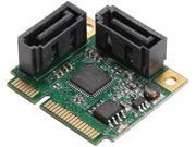 SYBA SI MPE40095 SATA Mini PCI Express Half Size 2 Port SATA III RAID Controller