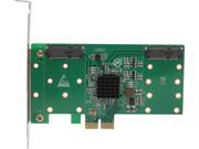 SYBA SI PEX40109 PCI Express 2.0 SATA 4 port mSATA to PCI e x2 adapter with RAID