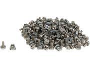 StarTech CABSCREWM52 100 Pkg M5 Mounting Screws and Cage Nuts for Server Rack Cabinet