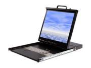 StarTech RACKCONS1908 1U 19in Rackmount LCD Console with Integrated 8 Port KVM Switch