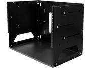 StarTech.com 4U Wall Mount Server Rack with Built in Shelf Solid Steel Adjustable Depth 12in to 18in