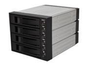 iStarUSA BPU 340SATA BLACK 3x5.25 to 4x3.5 SAS SATA 6.0Gb s Hot Swap Cage Black Tray