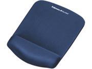 PlushTouch Mouse Pad with Wrist Rest Foam Blue 7 1 4 x 9 3 8