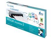 I.R.I.S IRIScan Up to 600 dpi USB Anywhere 3 457485 Mobile Scanner