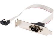 StarTech Model PLATE9M16LP 1.33 ft 1 Port 16 inch DB9 Serial Port Bracket to 10 Pin Header Low Profile