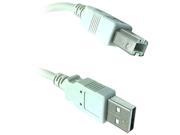 Gray USB 2.0 Compliant A to B 6 feet High Speed USB Cable