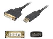 AddOn HP Compatible DisplayPort to DVI Adapter Converter M F Cable