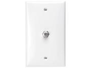 Leviton 80781 w F connector Wall Plate white