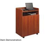 Executive Mobile Presentation Stand 29 1 2w X 20 1 2d X 40 3 4h Cherry