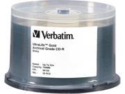 Verbatim 700MB 52X CD R 50 Packs UltraLife Gold Archival Grade Disc Model 96159
