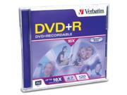 Verbatim 4.7GB 16X DVD R Single Media Model 94916