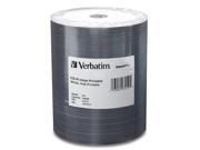 Verbatim 700MB 52X CD R Inkjet Printable Hub Printable 100 Packs DataLife Plus Media Model 97019