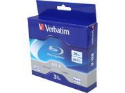 Verbatim 25GB 6X BD R 3 Packs Discs Model 97341