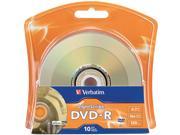 Verbatim 4.7GB 16X DVD R 10 Packs Disc Model 96938