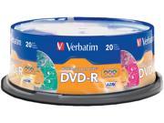 Verbatim 4.7GB 16X DVD R 20 Packs Disc Model 97503