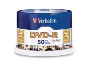 Verbatim Life Series 4.7GB 16X DVD R 50 Packs Media Model 97176