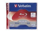 Verbatim 50GB 2X BD RE DL Single Disc Model 97536