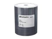 Verbatim DataLife Plus 700MB 52X CD R White Thermal Hub Printable 100 Packs Discs in Plastic Wrap Model 97018