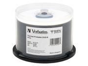 Verbatim 4.7GB 8X DVD R Thermal Printable 50 Packs Disc Model 94907