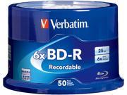Verbatim 25GB 6X BD R 50 Packs Disc Model 98397