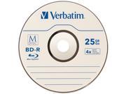 Verbatim M DISC BD R 25GB 4X with Branded Surface 25pk Spindle Model 98909