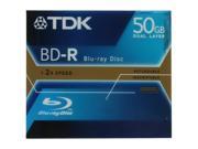 TDK 50GB 2X BD R Single dual layer Disc Model BD R50AAX