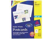 Postcards for Inkjet Printers 4 1 4 x 5 1 2 Matte White 4 Sheet 200 Box