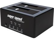 BYTECC T 305 Black Super Speed USB 3.0 Esata to Dual SATA III Docking with Stand Alone Duplicator For 2.5 3.5 SSD