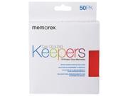 Memorex 01972 CD DVD Keepers Assorted Colors 50 Pack