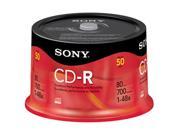 SONY 700MB 48X CD R 50 Discs Disc Model 50CRM80RS