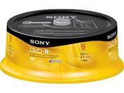 SONY 4.7GB 16X DVD R 15 Packs Disc