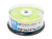 HP 4.7GB 4X DVD RW 25 Packs Disc Model DW00025