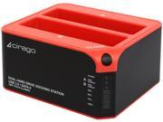Cirago CDD3000 USB 3.0 SuperSpeed Dual Hard Drive Docking Station â€“ with One Touch Cloning