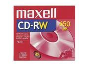 maxell 650MB 4X CD RW Single Disc Model 630010