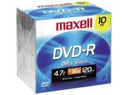 maxell 4.7GB 16X DVD R 10 Packs Disc Model 638004