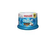 maxell 4.7GB 16X DVD R White Inkjet Hub Printable 50 Packs Disc Model 638022