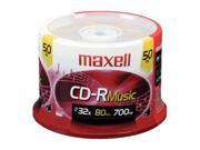 maxell 700MB 32X CD R 50 Packs Disc Model 625156 CDR80MU50PK