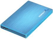 Sabrent Premium Ultra Slim 2.5 Inch SATA to USB 3.0 External Aluminum Hard Drive Enclosure Blue EC ALBL