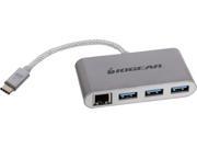 IOGEAR GUH3C34 HUB C Gigalinq USB C to USB A Hub with Ethernet Adapter