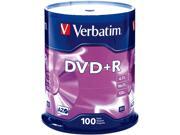 Verbatim 4.7GB 16X DVD R 100 Packs Disc Model 95098