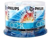 PHILIPS 700MB 52X CD R 50 Packs Disc Model CDR80D52N 600