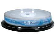 PlexDisc 50GB 6X BD R DL White Inkjet Hub Printable 10 Packs Disc Model 645 212