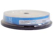 M Disc 4.7GB Inkjet Printable DVD R Archival Recordable Media 10 Disc Model MDDPR04WIP 10