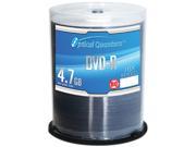 Optical Quantum 4.7GB 16X DVD R 100 Packs Silver Top Disc Model OQBQDMR16ST