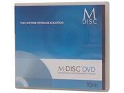 M Disc 4.7GB Inkjet Printable DVD R Recordable Media 10 Disc Case Model MDDPR04WIP C10
