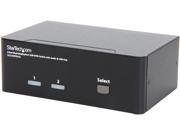 StarTech SV231DPDDUA 2 Port USB KVM Switch with Audio USB 2.0 Hub