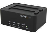 StarTech SATDOCK2REU3 Black Hard Drive Docking Station and Standalone HDD SSD Duplicator
