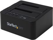 StarTech SDOCK2U33RE Black External Enclosure