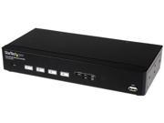 StarTech.com 4 Port USB DVI KVM Switch with DDM Fast Switching Technology and Cables